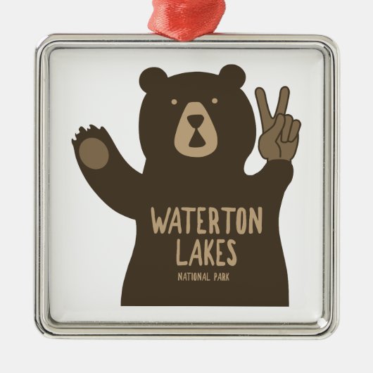 Waterton Lakes National Park Peace Beer Metalen Ornament (Voorkant)