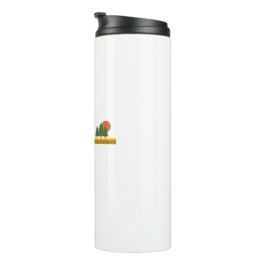 Waterton Lakes National Park Pine Trees Sun Thermosbeker (Geroteerd rechts)