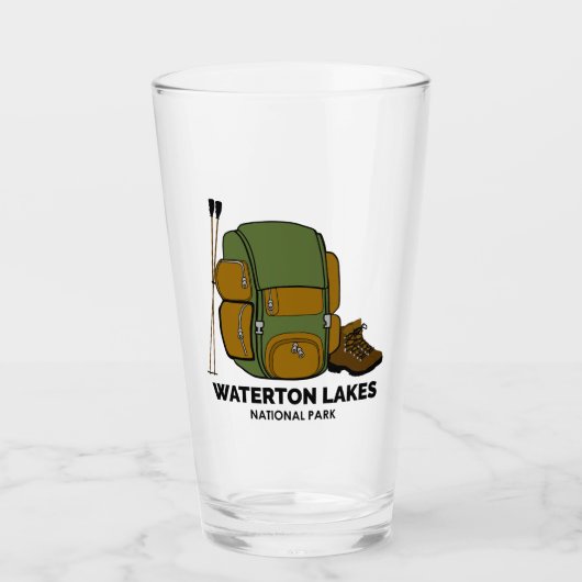 Waterton Lakes National Park rugzak Glas (Voorkant)