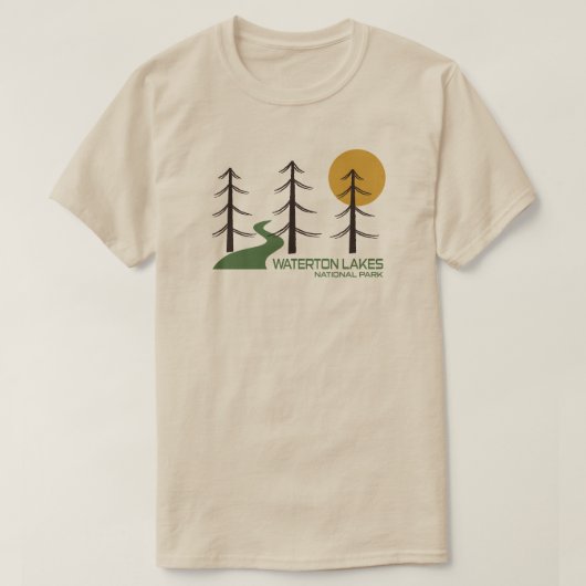 Waterton Lakes National Park Trail T-shirt (Design voorkant)