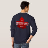 Waterton Lakes NP (esdoorblad) T-Shirt (Achterkant volledig)