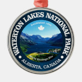 Waterton Lakes NP Metalen Ornament (Voorkant)