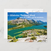 Waterton National Peace Park Postcard Briefkaart (Voorkant / Achterkant)
