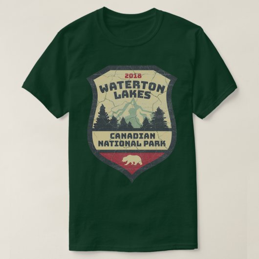  watertonmeren en Canadees nationaal park T-shirt (Design voorkant)