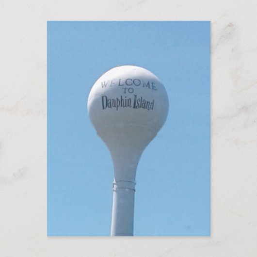 Watertoren - Dauphin Island, Alabama Briefkaart (Voorkant)