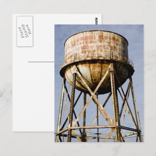 Watertoren in Alcatraz Briefkaart (Voorkant / Achterkant)