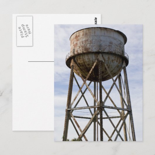 Watertoren in Alcatraz Briefkaart (Voorkant / Achterkant)