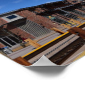 Watertoren in Santa Fe NM Railyard Park Poster (Hoek)