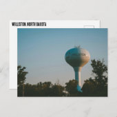 Watertoren in Williston, North Dakota Briefkaart (Voorkant / Achterkant)