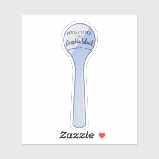 Watertoren op het eiland Dauphin. Sticker (Vel)