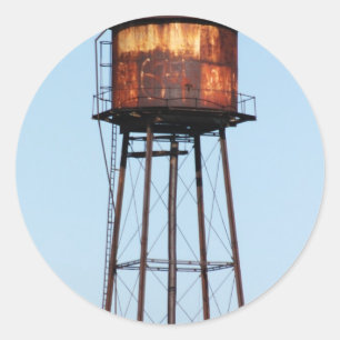 Watertoren Ronde Sticker