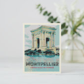 Watertoren van Peyroux - iconisch monument Montpel Briefkaart (Staand voorkant)