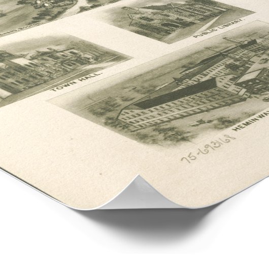 Watertown Connecticut 1918 Panoramic Map Poster (Hoek)