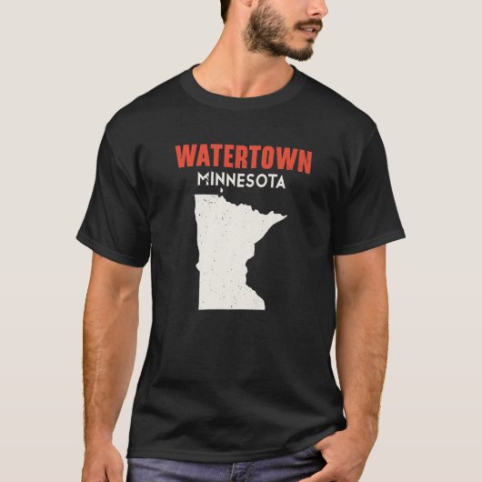 Watertown Minnesota USA State America Travel Minne T-shirt (Voorkant)