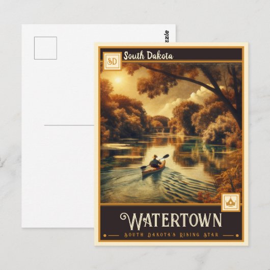 Watertown, South Dakota |  Briefkaart (Voorkant / Achterkant)
