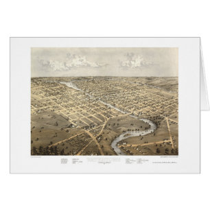 Watertown, WI Panoramic Map - 1867