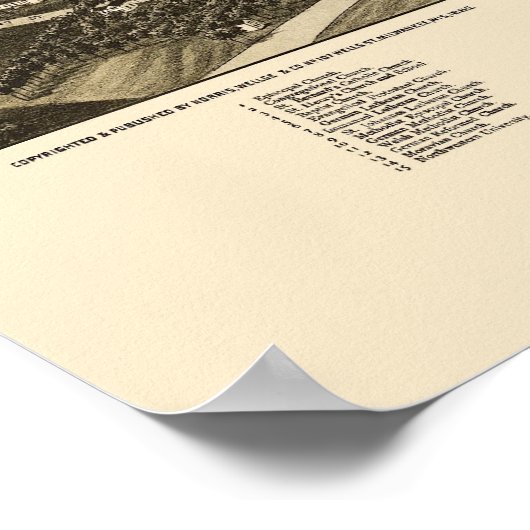 Watertown, WI Panoramic Map - 1885 Poster (Hoek)