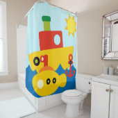 Watertransport Tugboat Boats Submarine Douchegordijn (In situ)