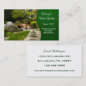 Watertuin en landschapsarchitectuur visitekaartje (Voorkant / Achterkant)