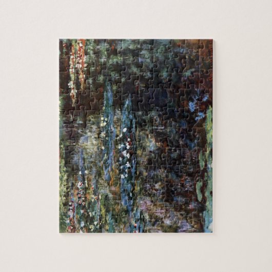 Watertuin in Giverny, Frankrijk door Claude Monet Legpuzzel (Verticaal)