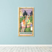 Watertuinen uit het Album Clive (gouache op pa) Canvas Afdruk (Insitu (Houten vloer))