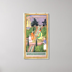 Watertuinen uit het Album Clive (gouache op pa) Canvas Afdruk