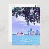 Wateruitzicht van het Opera House Sydney Harbour Briefkaart (Voorkant / Achterkant)