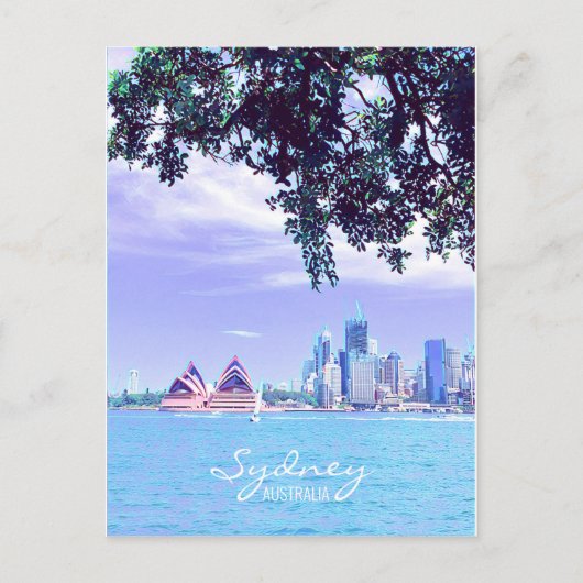 Wateruitzicht van het Opera House Sydney Harbour Briefkaart (Voorkant)
