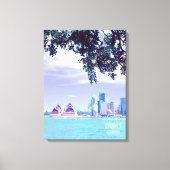 Wateruitzicht van het Opera House Sydney Harbour Canvas Afdruk (Voorkant)