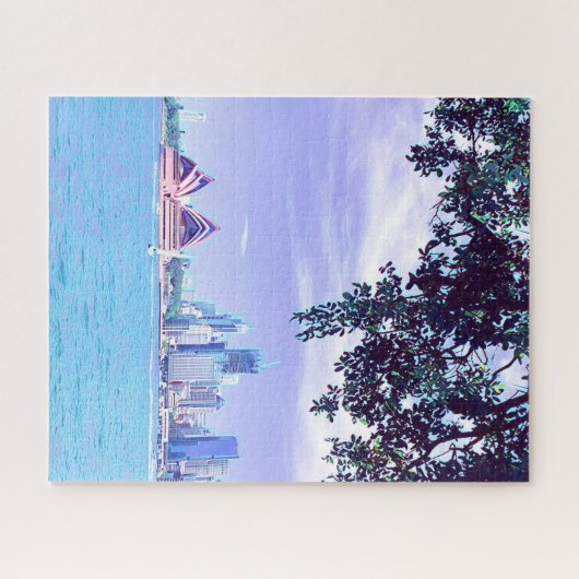 Wateruitzicht van het Opera House Sydney Harbour Legpuzzel (Horizontaal)