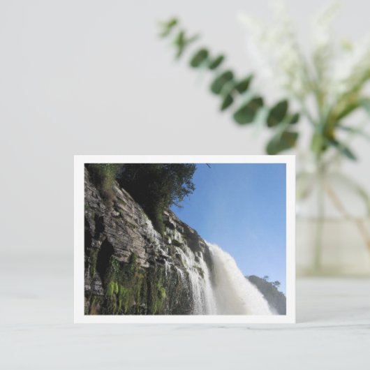 Waterval 3 Venezolaanse Oerwoud landschapskunst Briefkaart (Staand voorkant)