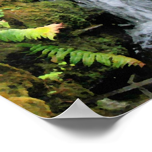 Waterval 6 Venezolaanse Oerwoud landschapskunst Poster (Hoek)