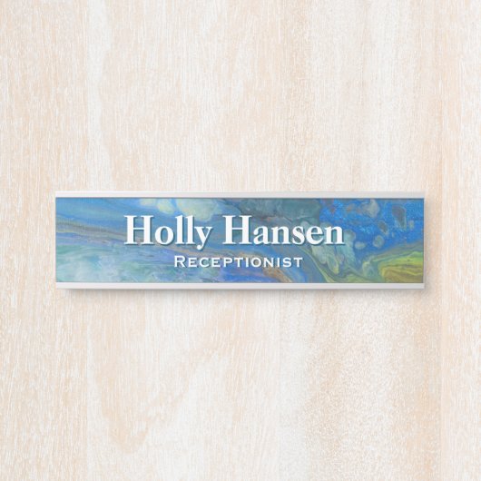 Waterval Acrylflow Kunstdesk Deurbordje (Voorkant)