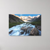 Waterval | Aviolo Lake, Italië Canvas Afdruk (Voorkant)