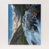 Waterval | Aviolo Lake, Italië Legpuzzel (Verticaal)