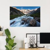 Waterval | Aviolo Lake, Italië Poster (Thuiskantoor)