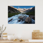 Waterval | Aviolo Lake, Italië Poster (Keuken)