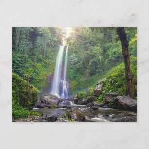 Waterval   Bali, Indonesië Briefkaart