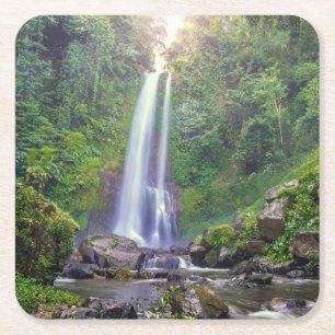 Waterval   Bali, Indonesië Kartonnen Onderzetters