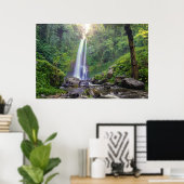 Waterval | Bali, Indonesië Poster (Thuiskantoor)
