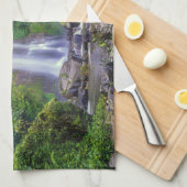 Waterval | Bali, Indonesië Theedoek (Quarter Fold)