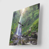 Waterval | Bali, Indonesië Vierkante Klok (Hoek)