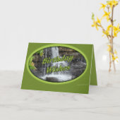 Waterval Bday-customize Kaart (Gele Bloem)