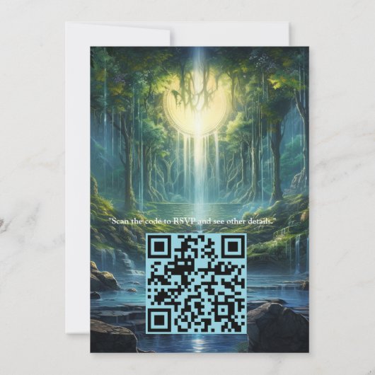 Waterval Bestemming Landschappen van Onze Wereld Kaart (Achterkant)