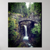 Waterval bij de voet van MT. Rainier Poster (Voorkant)