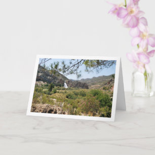 Waterval bij Domeño Viejo, Valencia, Spanje Kaart