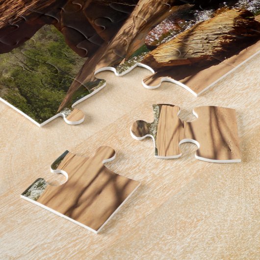 Waterval bij Emerald Pools in Zion National Park Legpuzzel (Zijkant)