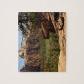 Waterval bij Emerald Pools in Zion National Park Legpuzzel (Verticaal)