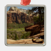 Waterval bij Emerald Pools in Zion National Park Metalen Ornament (Voorkant)