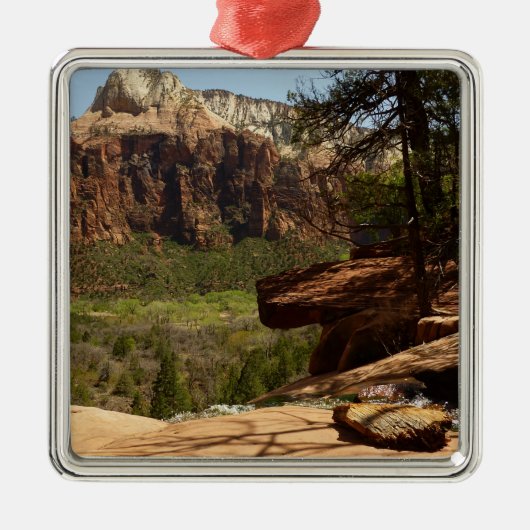 Waterval bij Emerald Pools in Zion National Park Metalen Ornament (Voorkant)
